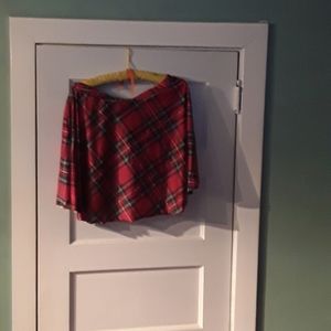 Tartan mini skirt